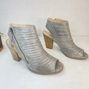 Paul Green Metallic Heeled Ankle Boots